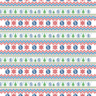 圣诞主题几何图案无缝背景