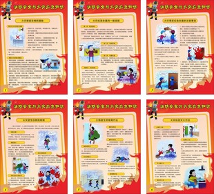 消防安全与火灾应急知识宣教挂图