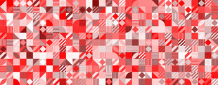 红色马赛克图案背景