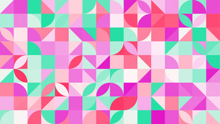 多彩几何拼接图案背景