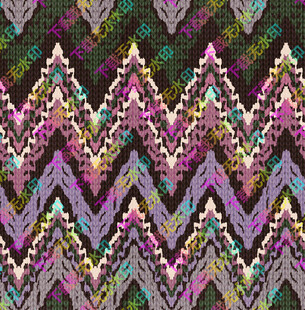 多彩锯齿几何图案纹理