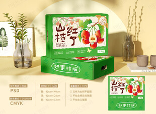 山楂插画包装