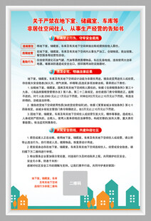 严禁非居住空间经营告知书