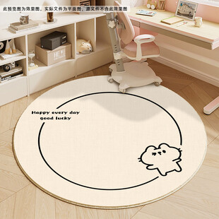 简约手绘卡通可爱猫儿童地毯地垫