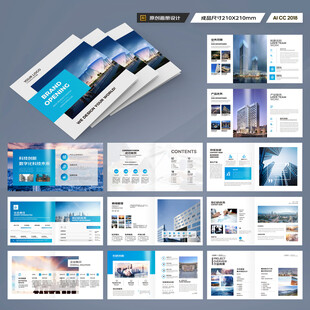 方形招商宣传册