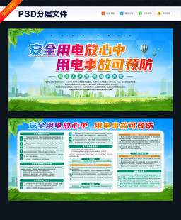 安全用电知识宣传海报