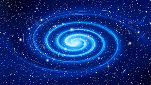 蓝色旋涡星空