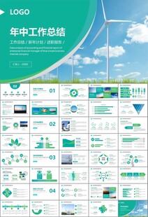风力发电风能能源环保宣传ppt