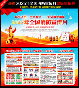 2025年消防宣传月宣传栏