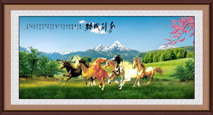 骏马图八马图八骏图