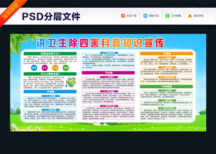 讲卫生除四害科普知识宣传