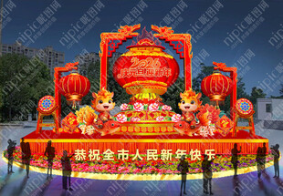 喜庆春节大型彩灯景观