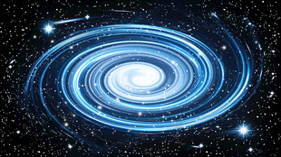 梦幻蓝色螺旋星系