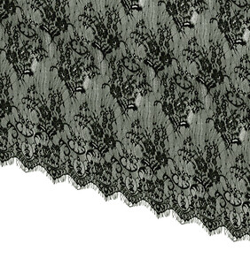 黑色蕾丝面料纹理细节