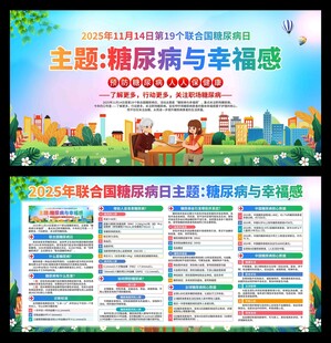 2025年联合国糖尿病日展板