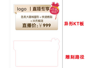 直播间异形手举牌直播优惠