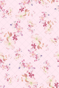 粉色花卉图案背景纹理