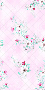 粉色花卉图案背景纹理