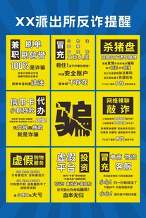反诈提醒宣传海报