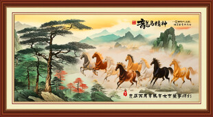 八骏图 龙马精神