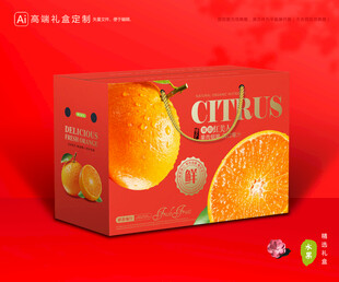 红美人包装 橙子礼盒