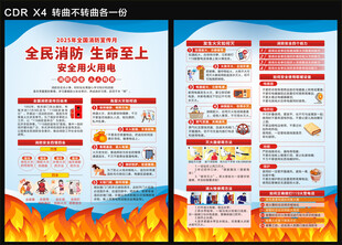 2025全国消防日宣传单
