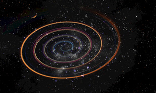 浩瀚旋涡星空背景