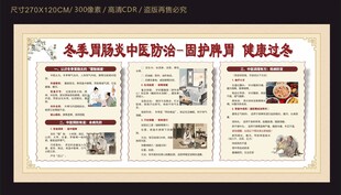 冬季胃肠炎中医防治健康宣传栏