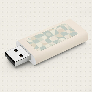 极简几何风U盘样机展示图