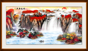 鸿运当头国画风景画