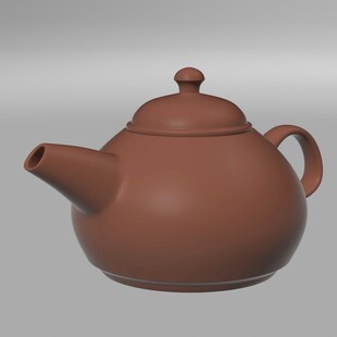 紫砂壶茶壶3D立体C4D设计