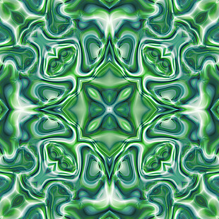 绿色几何抽象花纹图案