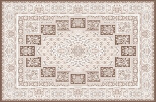 复古花纹方形地毯图案