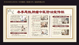冬季恶性肿瘤中医防治宣传栏