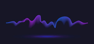 炫彩动态波形矢量图案