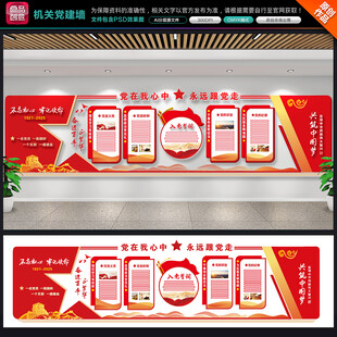 机关展厅党建文化墙