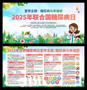 2025年联合国糖尿病日展板