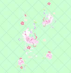 清新粉色花卉图案背景