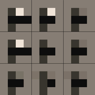 几何图案构成的抽象图像