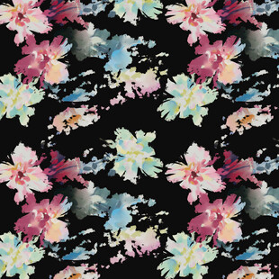 大牌多彩花卉图案