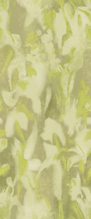 大牌淡绿色抽象花卉图案