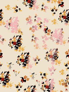 大牌复古花卉图案