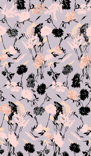 大牌花卉图案纹理设计