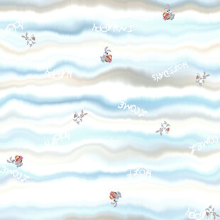 海洋波浪与小船图案背景