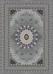 复古花纹方形地毯图案