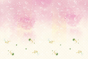 梦幻粉色花卉背景图