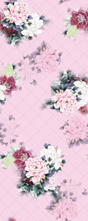 粉色花卉图案背景
