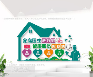 社区家庭医生签约服务文化墙