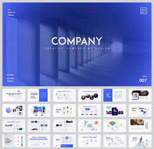 高级动态路演汇报ppt模板