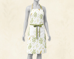 法式烘焙清新围裙样机展示